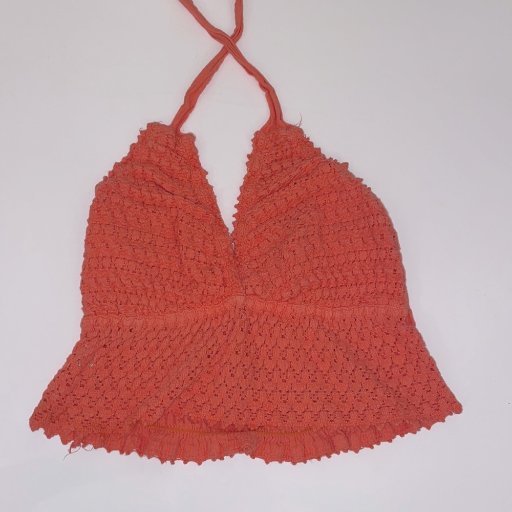 Crochet beach halter top